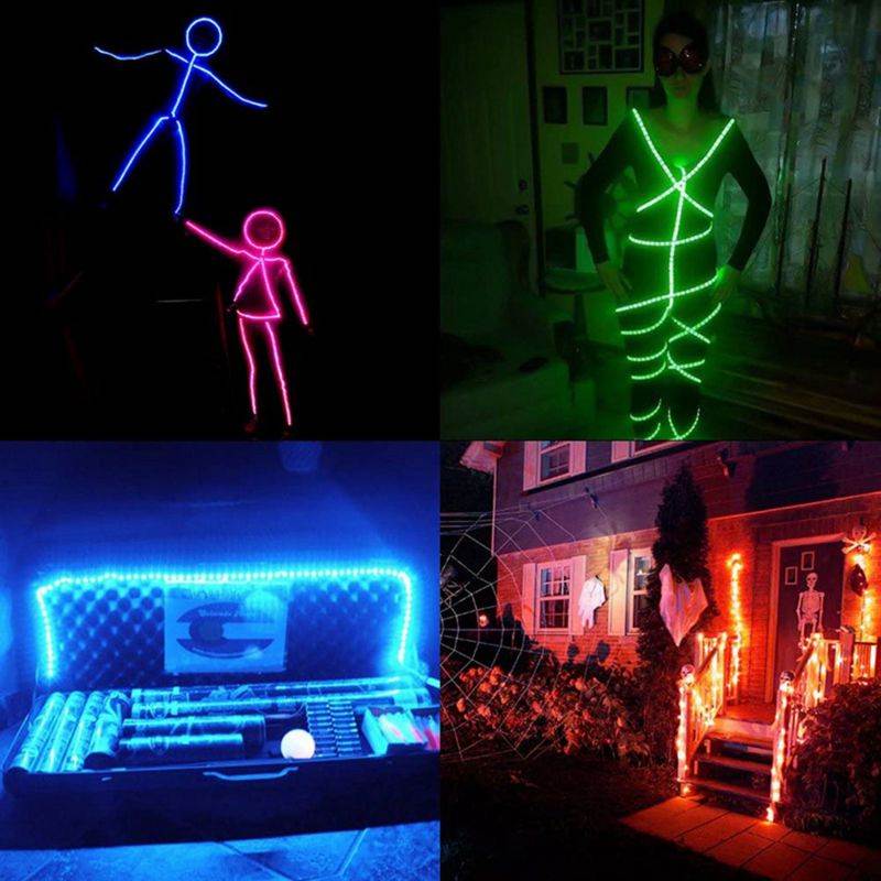 2 Pcs Led Strip Lights with 44 Keys Remote Flexible Color Changing RGB Light Strips for Bedroom US Plug, 5M & 10M