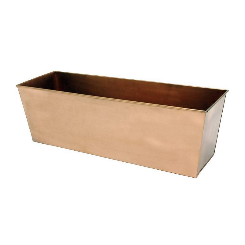 Medium Galvanized Metal Rectangular Planter Box Copper - ACHLA Designs