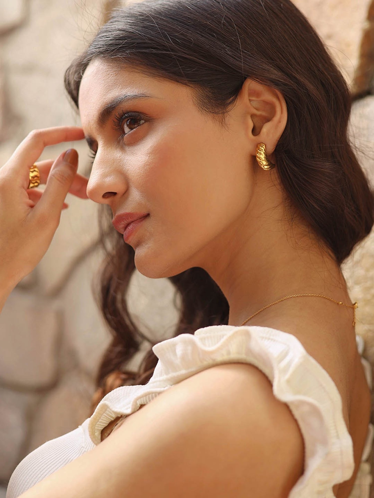 Perfectly Average Croissant Studs for Women & Girls