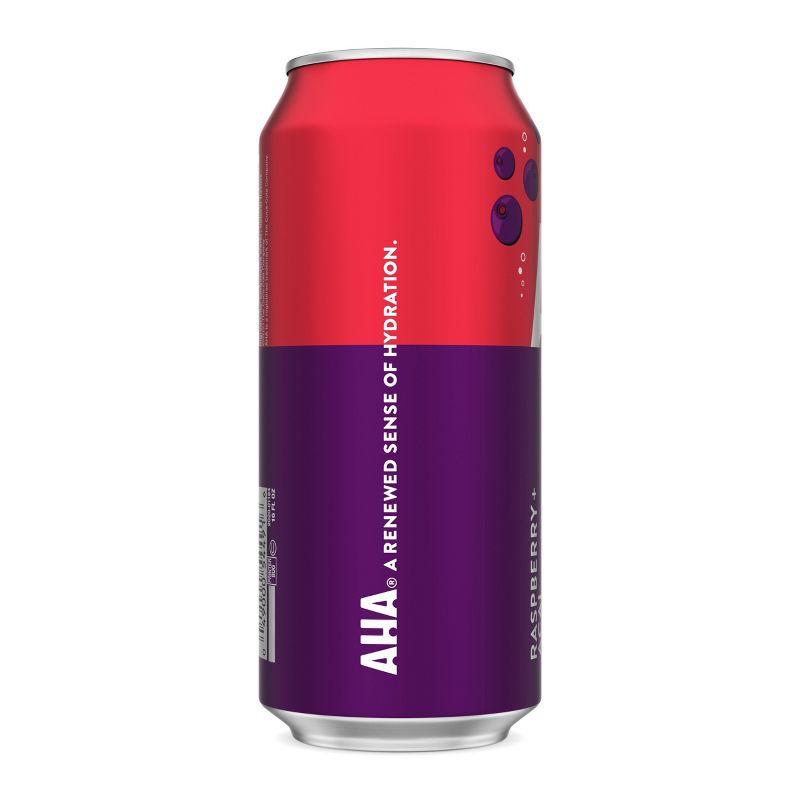 AHA Raspberry Acai Sparkling Water - 16 fl oz Can