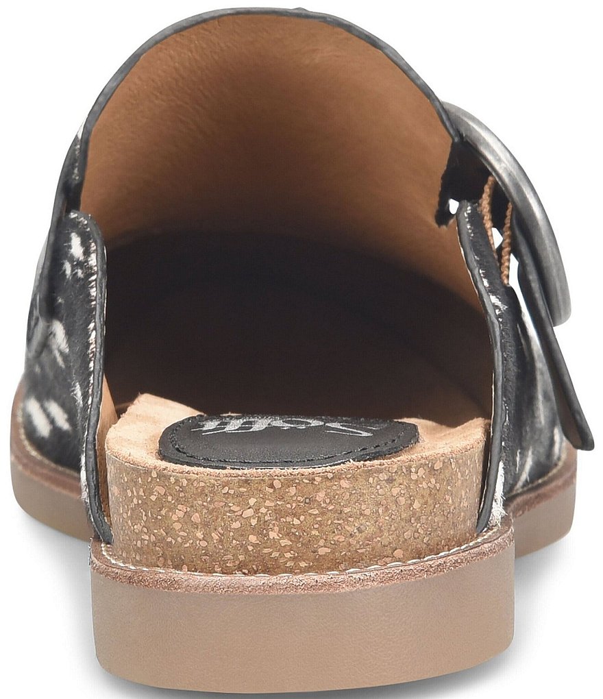 Sofft Billie Animal Print Cork Footbed Clogs