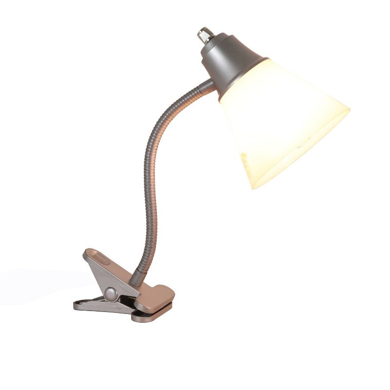 George Gooseneck Clip Lamp Gray - Decor Therapy