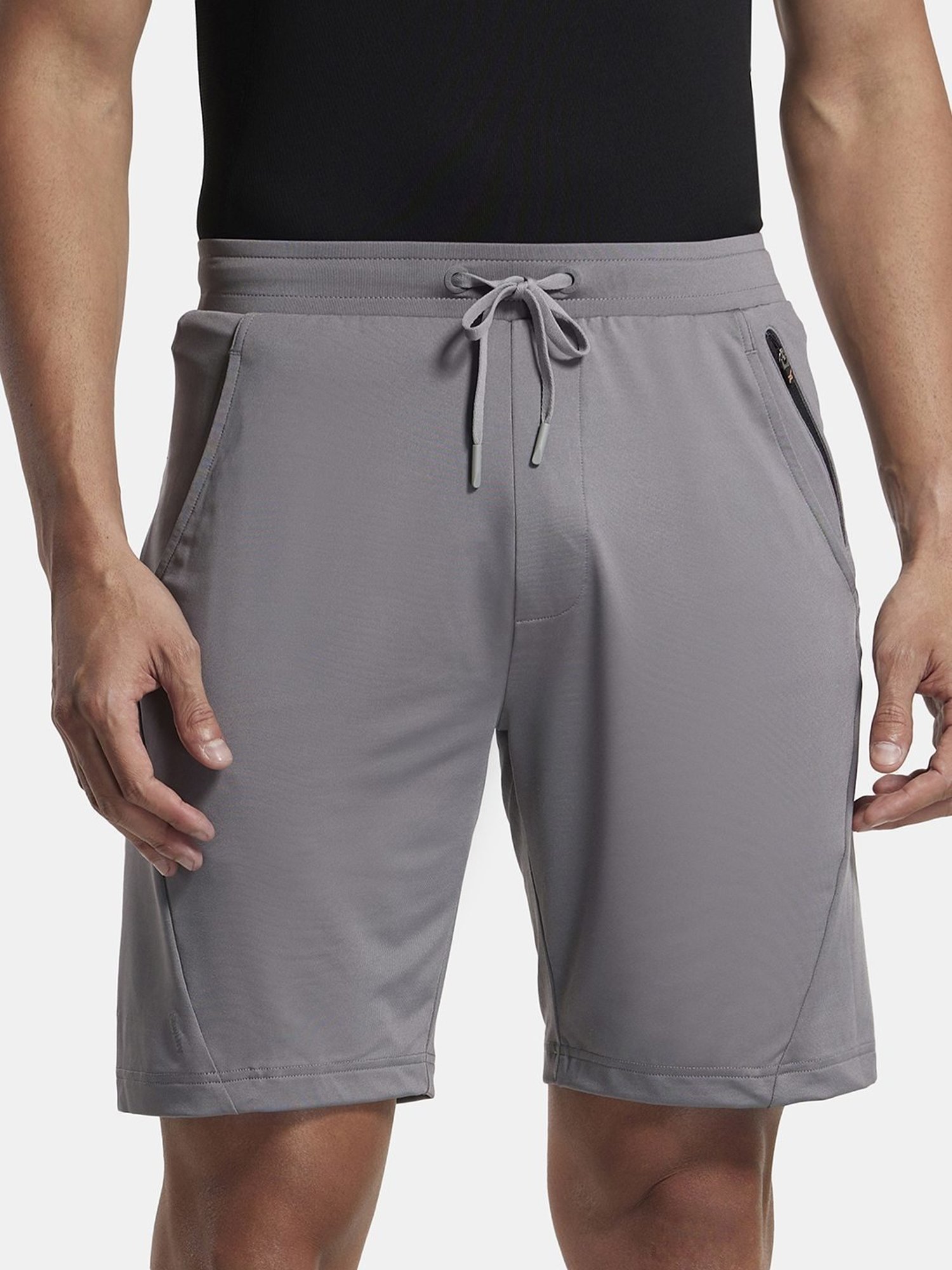 Jockey Grey Straight Fit Shorts