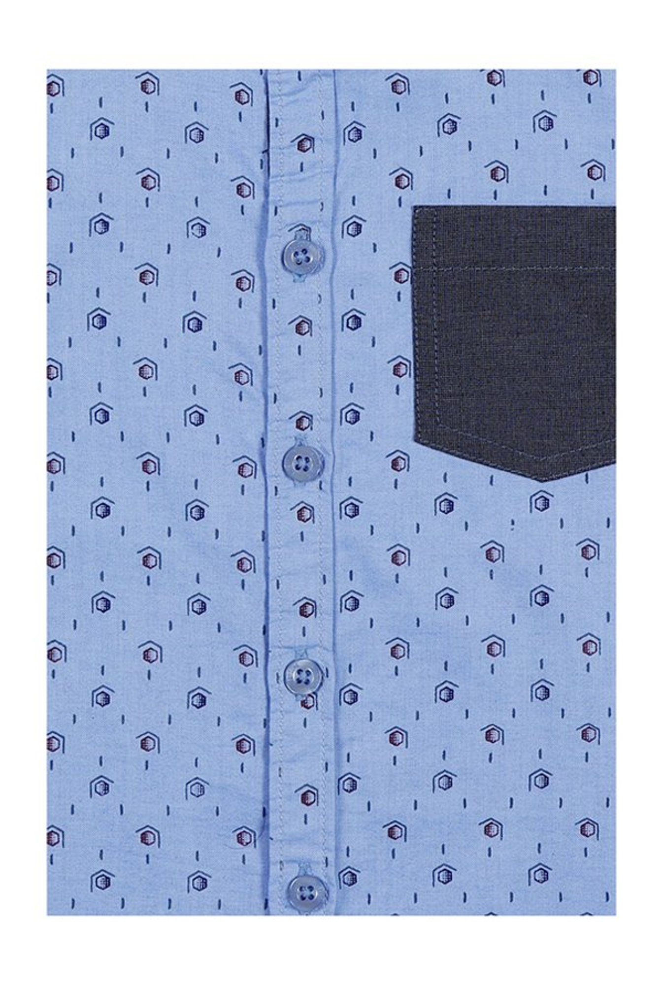 Superyoung Kids Blue Printed Shirt