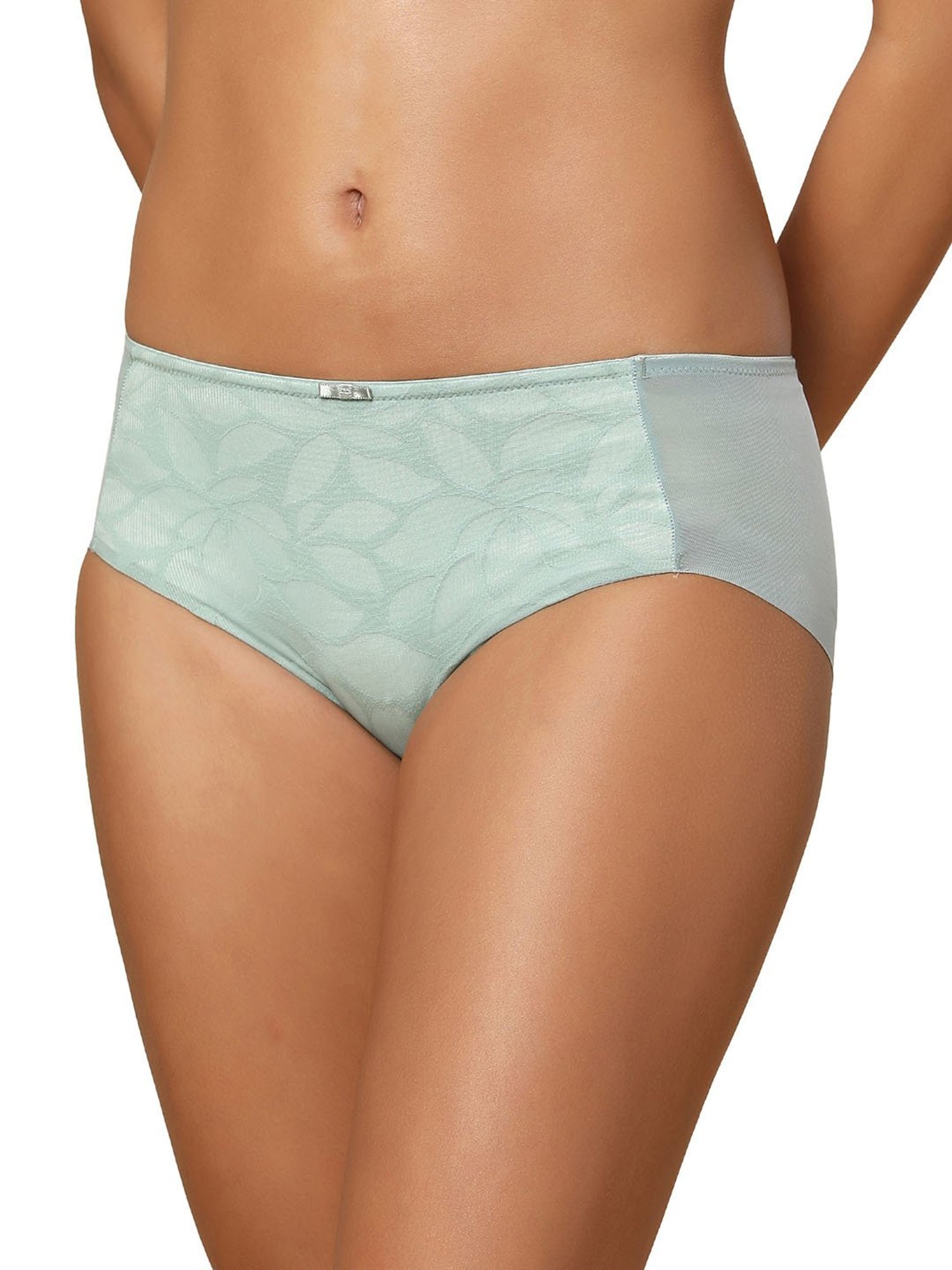 Triumph Green Floral Hipster Panty