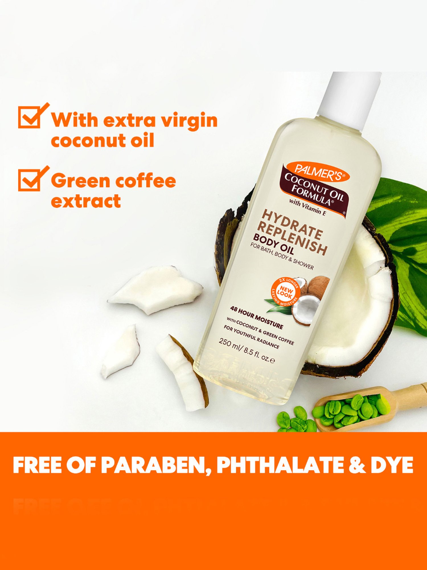 Palmer's Coconut Oil Formula with Vitamin E Hydrate Replenish Body Oil - 150 ml