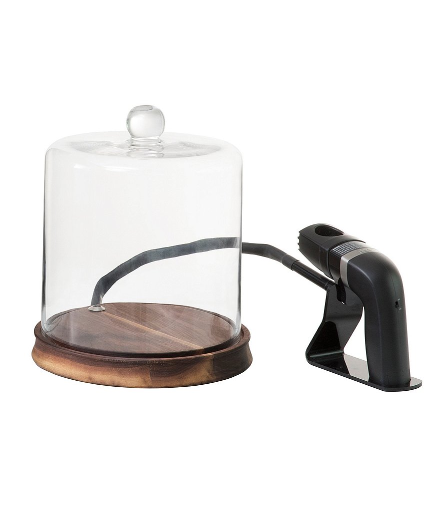 CraftHouse By Fortessa Glass Smoking Cloche with Smoke Infusing Gun