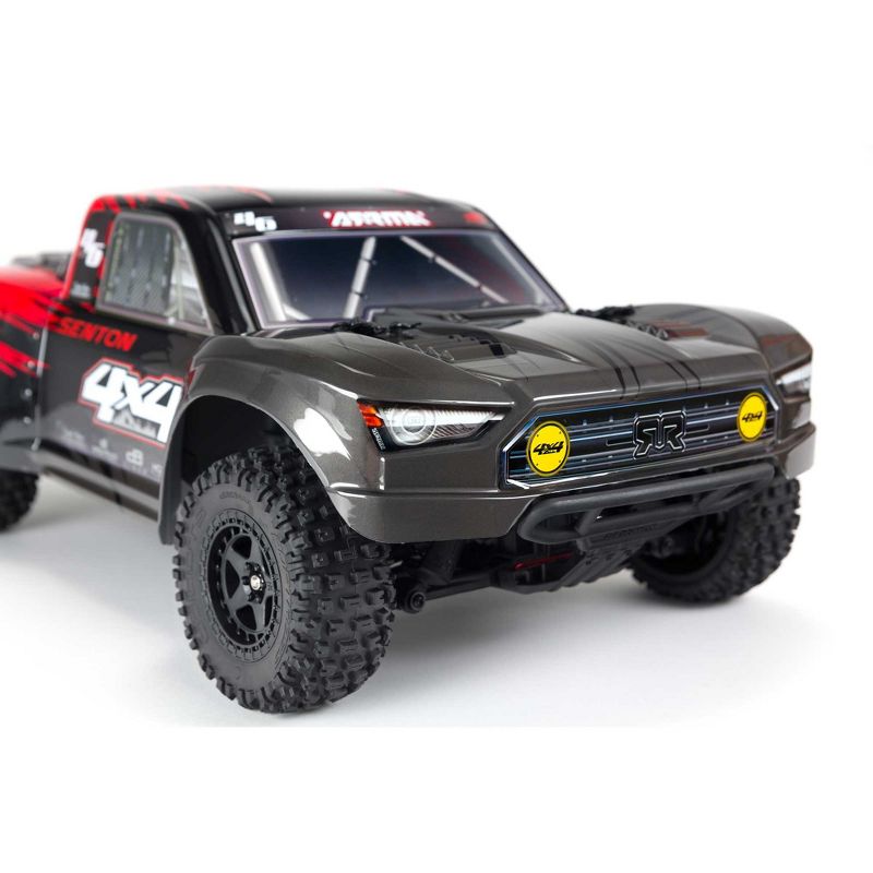 ARRMA RC Truck 1/10 SENTON 4X4 V3 MEGA 550 Brushed Short Course Truck RTR (Includes Transmitter, Receiver, Battery and Charger), Red, ARA4203V3T1