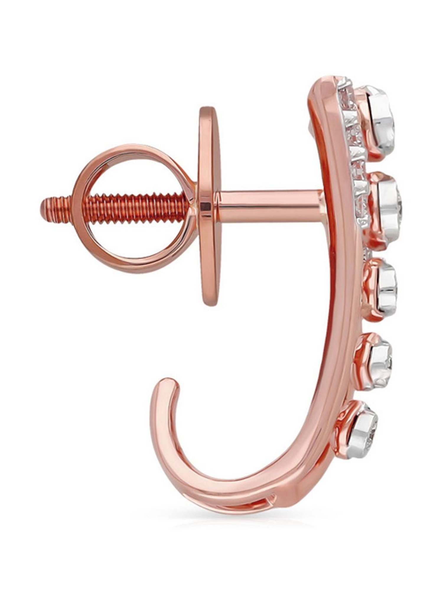 P.C. Chandra Jewellers 18 kt Gold & Diamond Earrings