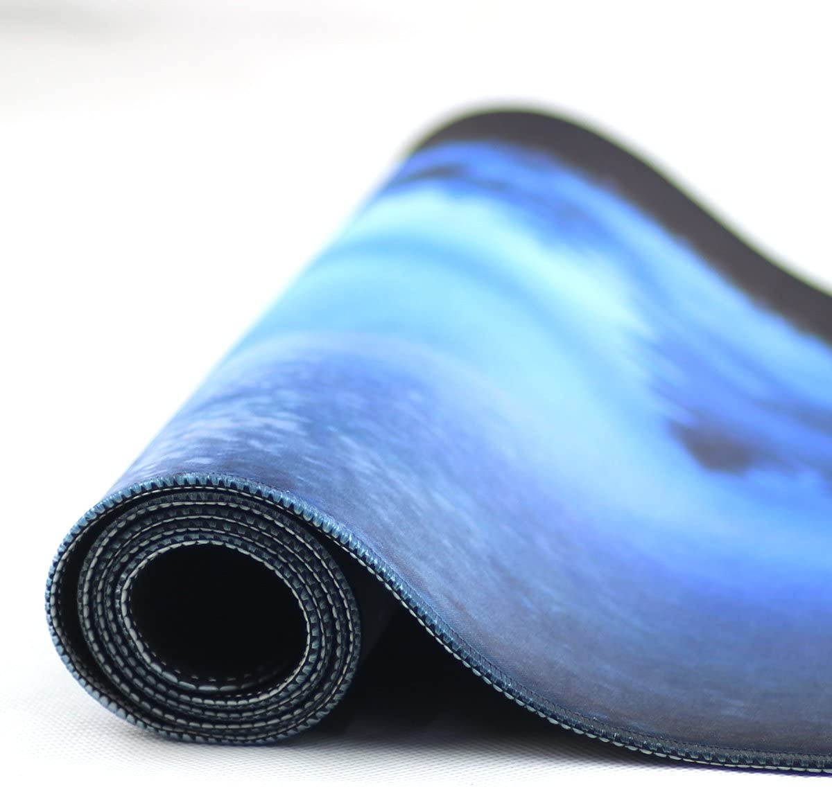 Large Gaming Mouse Pad with Nonslip Base|Extended XXL Size, Heavy|Thick, Comfy, Waterproof & Foldable Mat for Desktop, Laptop, Keyboard, Consoles & More|Enjoy Precise (Wolf 3pcs)