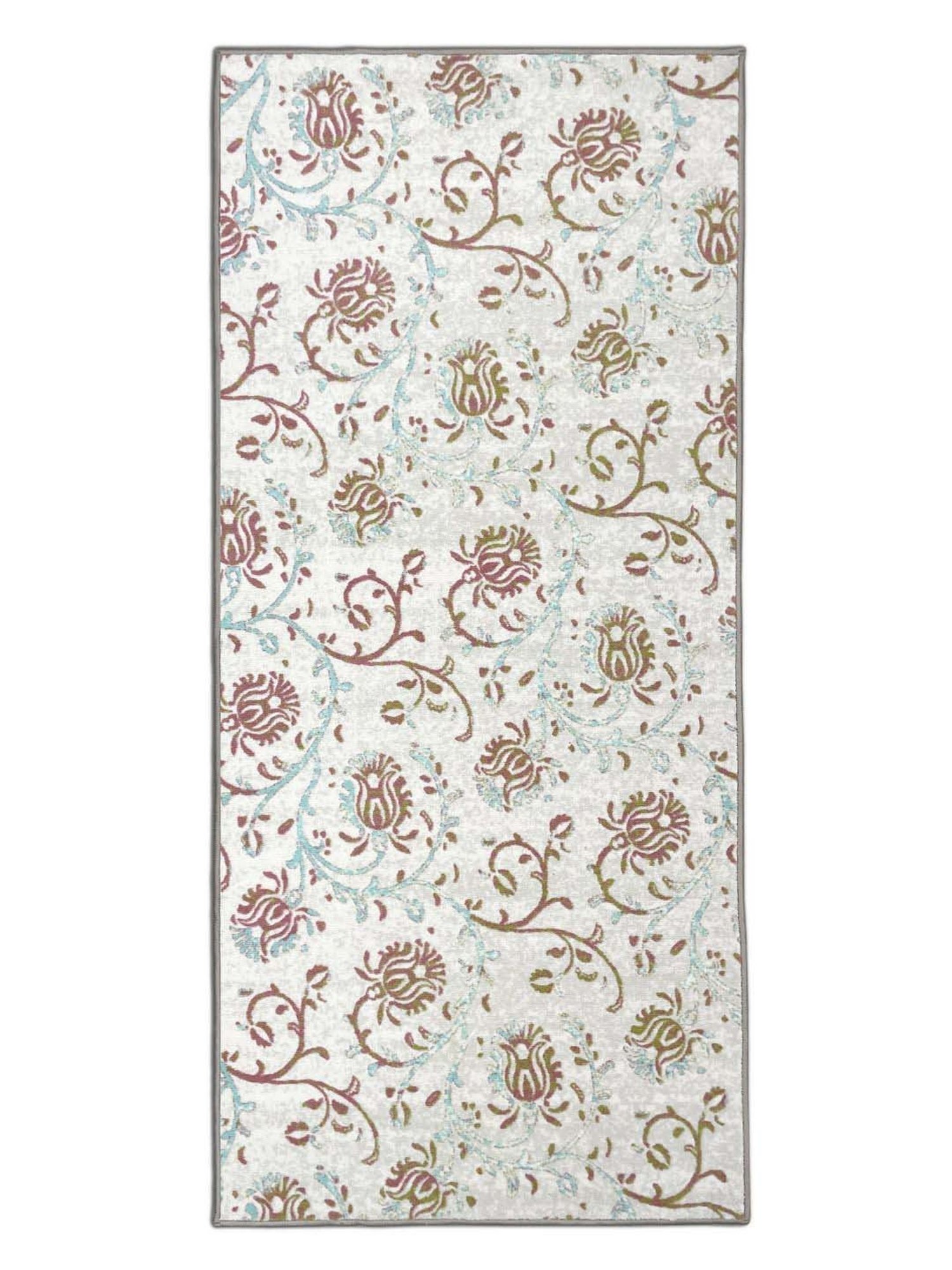 Welspun Blissful Beige Polyester 400 GSM Anti Skid Runner