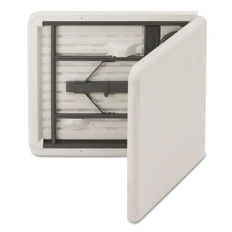 Iceberg IndestrucTables Too Bifold Resin Folding Table 60w x 30d x 29h Platinum 65453