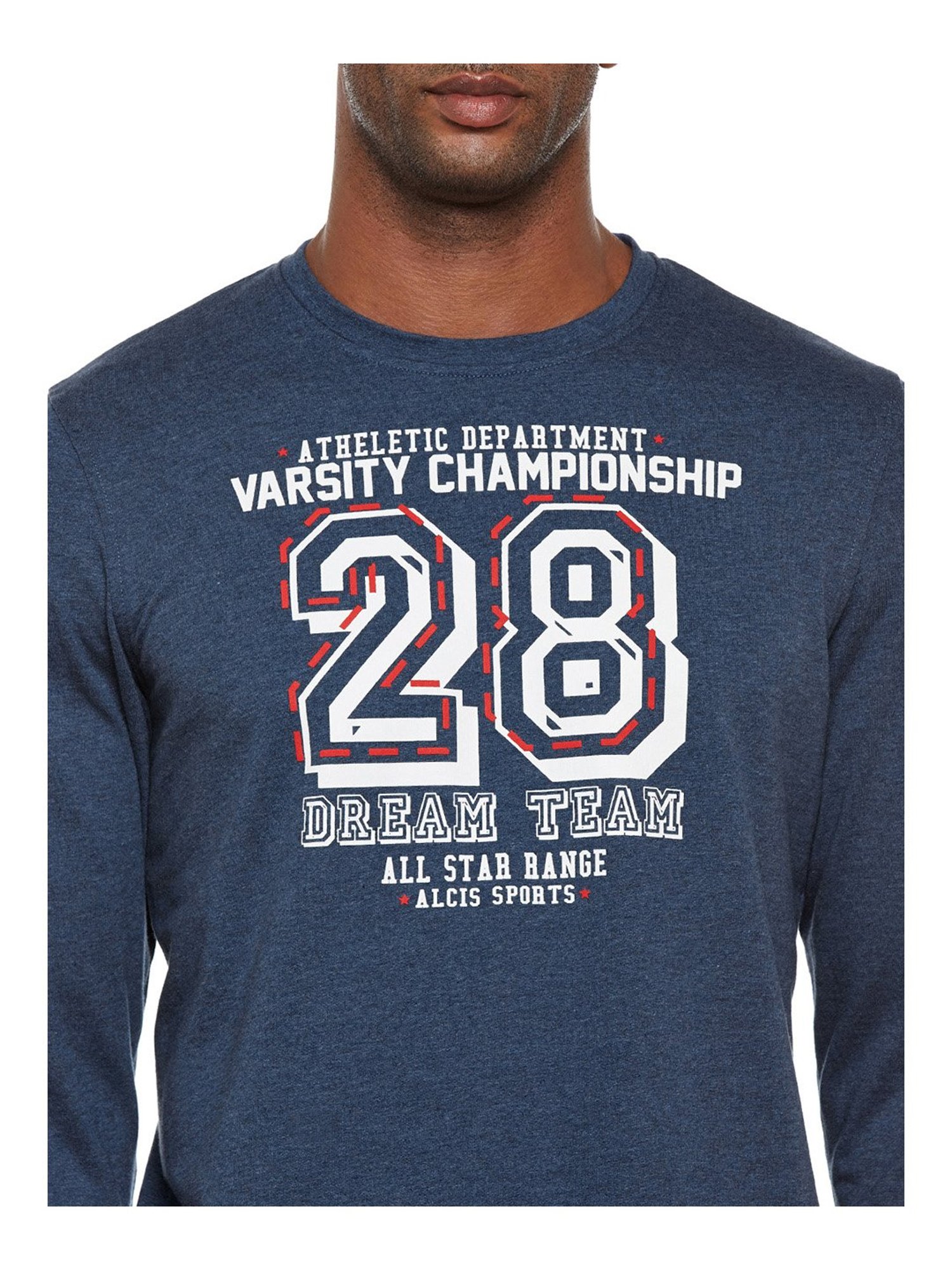 ALCIS Blue Round Neck Sweatshirt