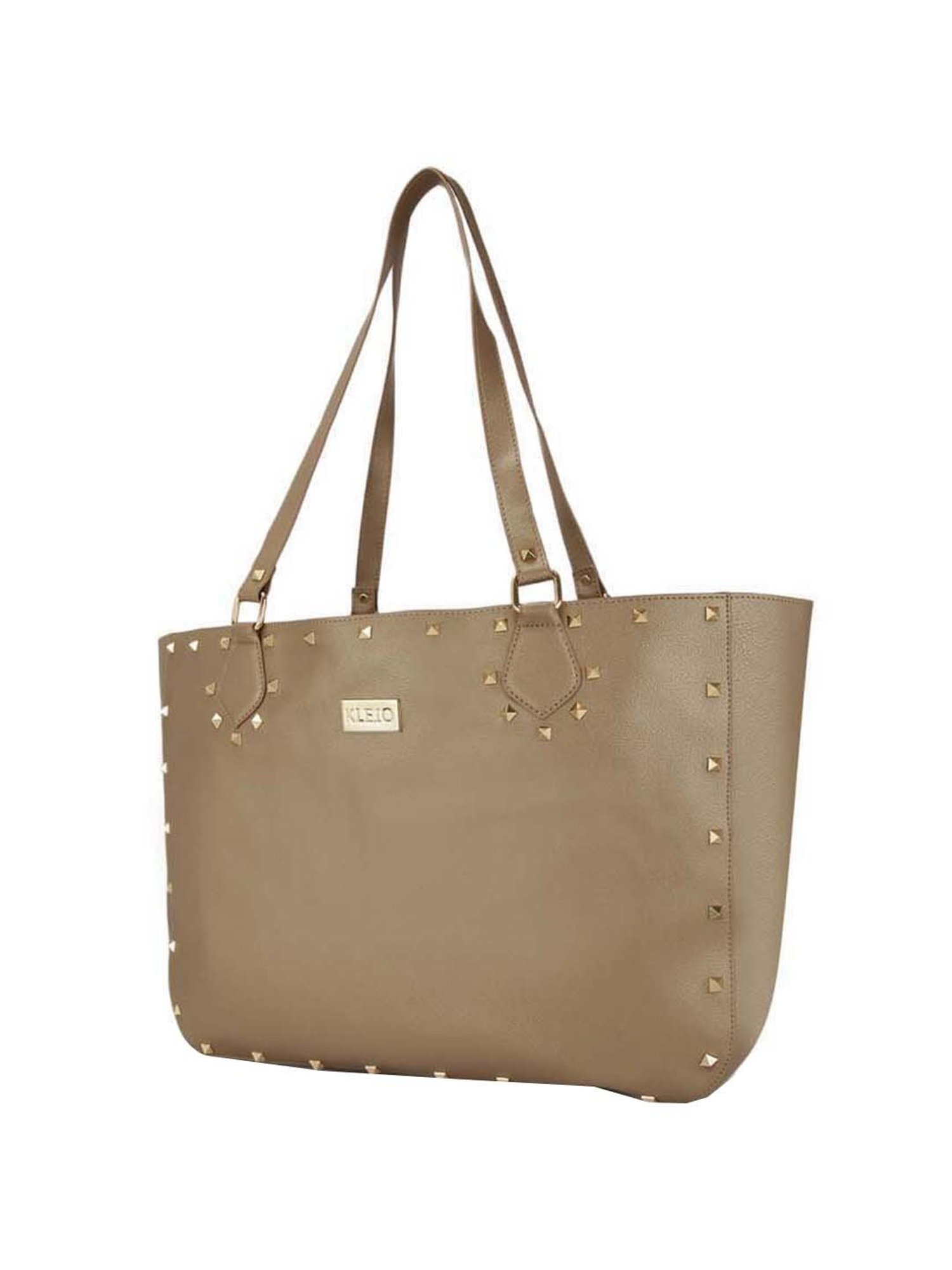KLEIO Copper Solid Large Tote Handbag
