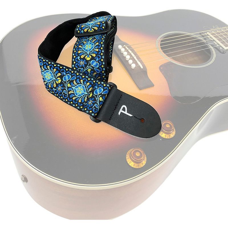 Perri's Jacquard Guitar Strap Blue 2 in.