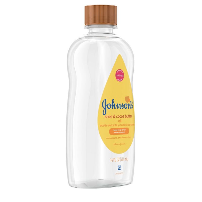 Johnson's Baby Oil with Shea & Cocoa Butter For Dry Skin - 14 fl oz