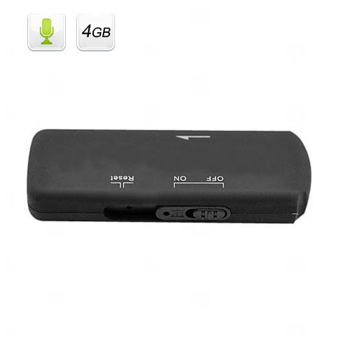TeKit (10PCS/lot)  Voice Activated Spy USB Flash Drive digital Audio voice Recorder(4GB)