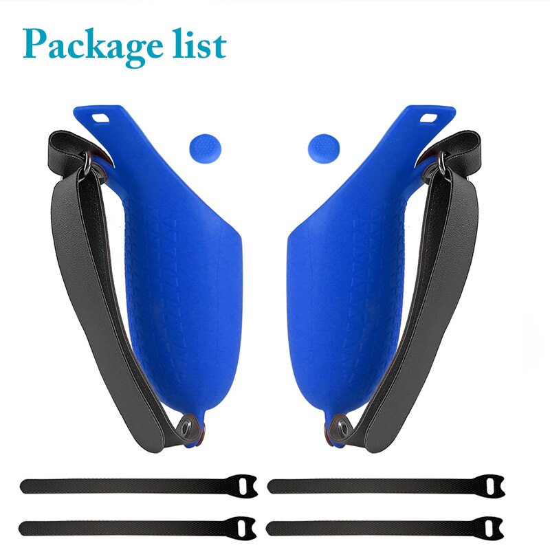 Silicone Grip Cover for Oculus Quest 2 Hand Controller Grips Accessories Anti-Throw VR Protective Knuckle Straps