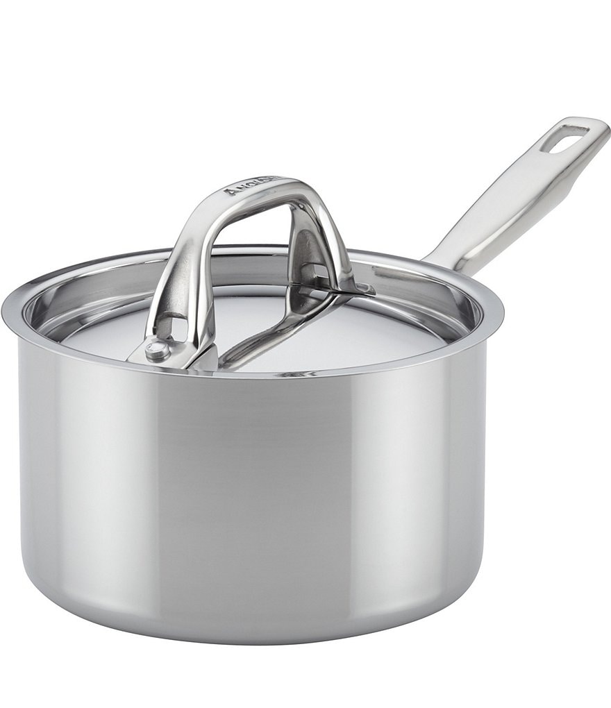 Anolon Tri-Ply Clad Stainless Steel Covered Saucepan