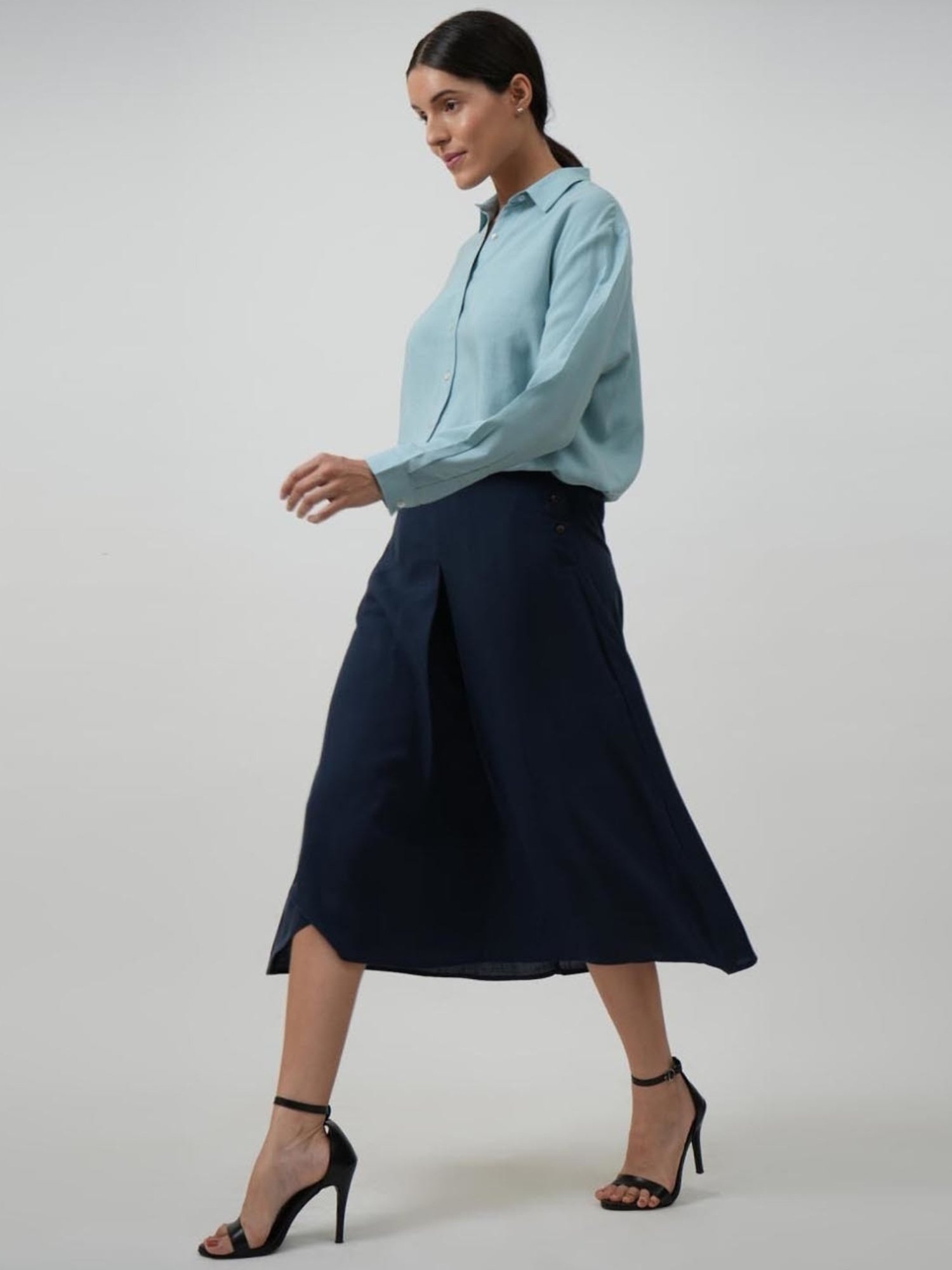 Saltpetre Elegant Blue Shirt in Tencel
