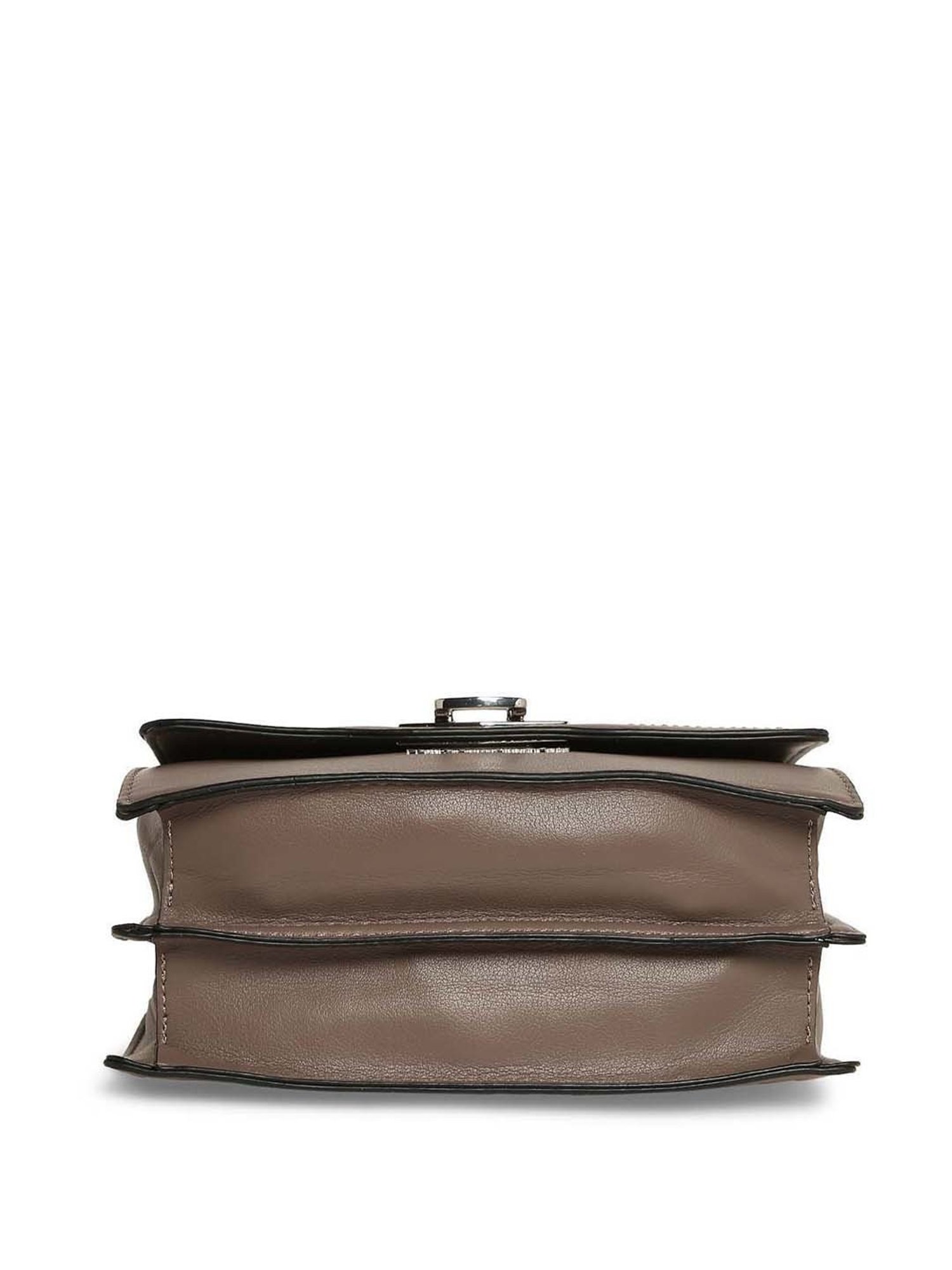 Marina Galanti Brown Textured Medium Sling Handbag