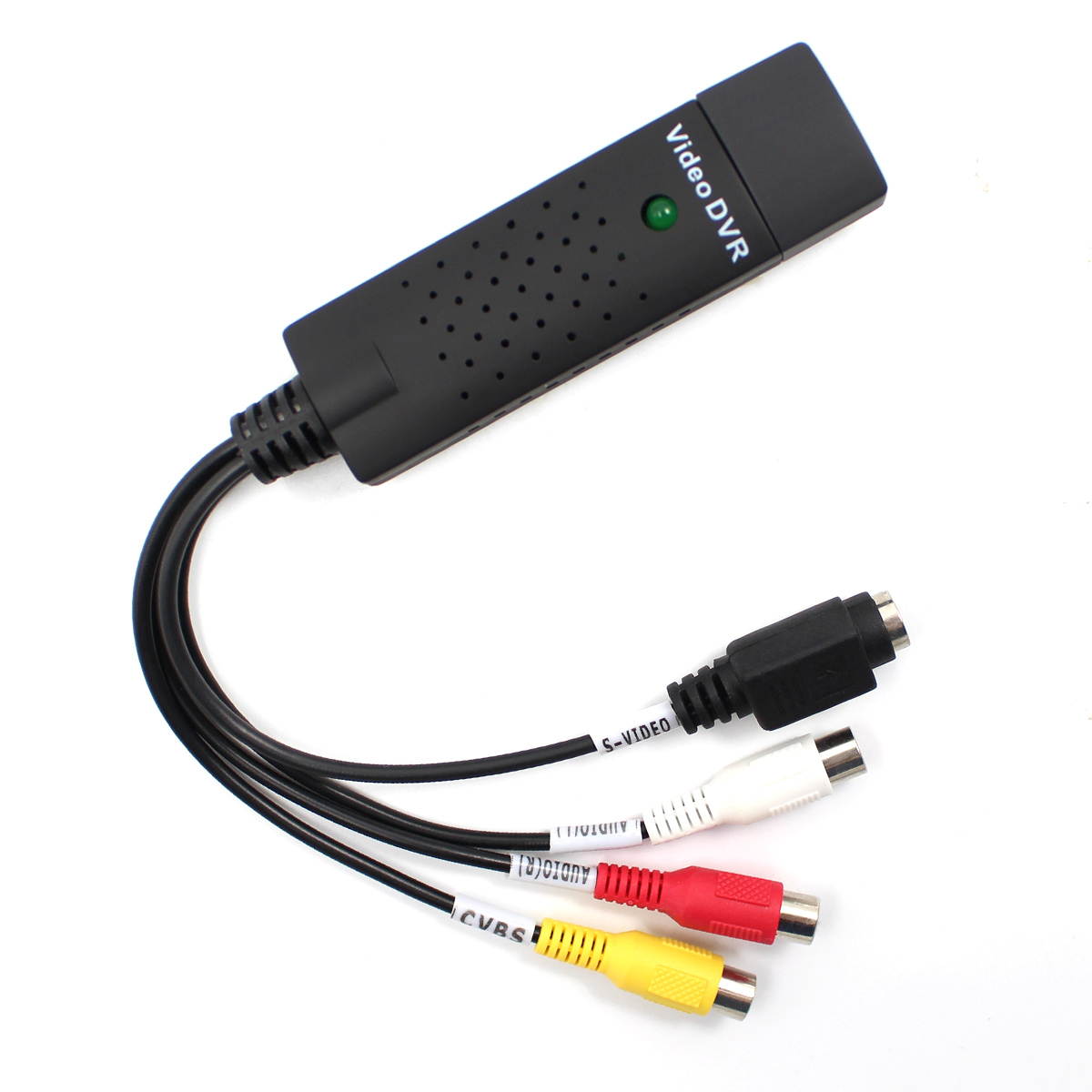 USB 2.0 Easycap Capture 4 Channel Video TV DVD VHS Audio Capture Video Adapter Card TV Video DVR for Windows 10/8/7/XP