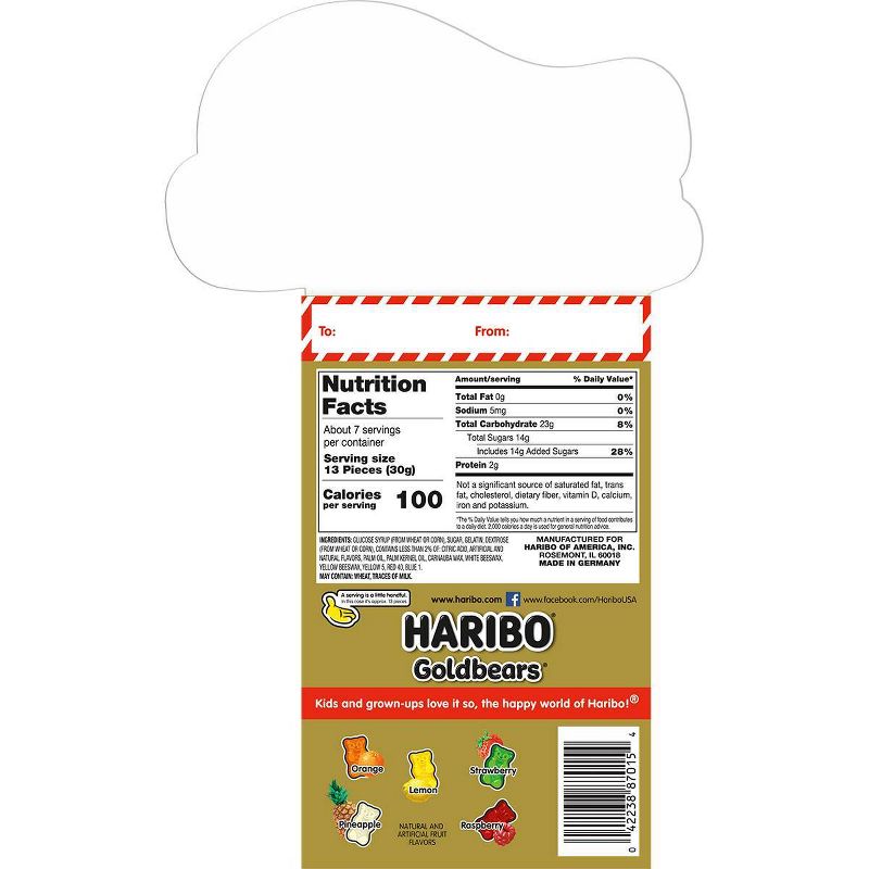 Haribo Goldbears Holiday Billboard Box Gummy Bears - 7oz