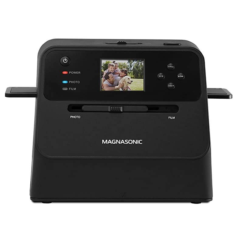 AllinOne Film amp Photo Scanner 14MP Resolution Converts 4x6 Photos 35mm110126 Film amp 135 Slides into Digital JPEGs Vibrant 24quot LCD Screen Fast Scanning FS60