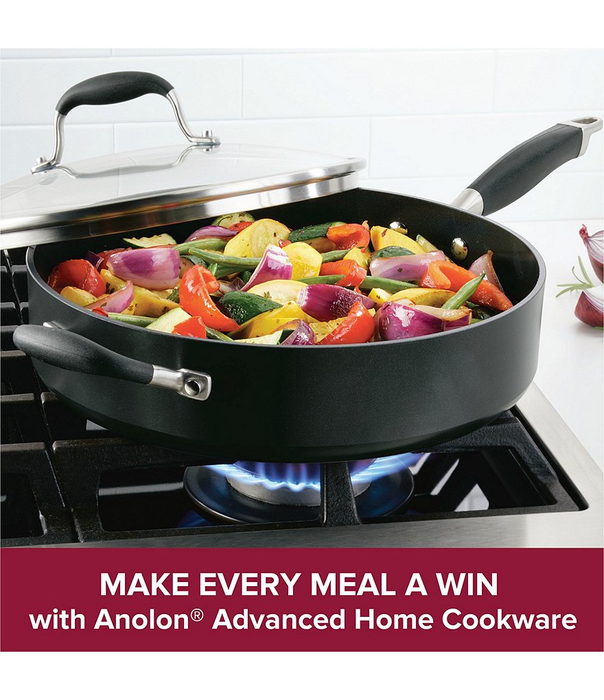 Anolon Advanced Home Hard-Anodized Nonstick Saute Pan with Helper Handle