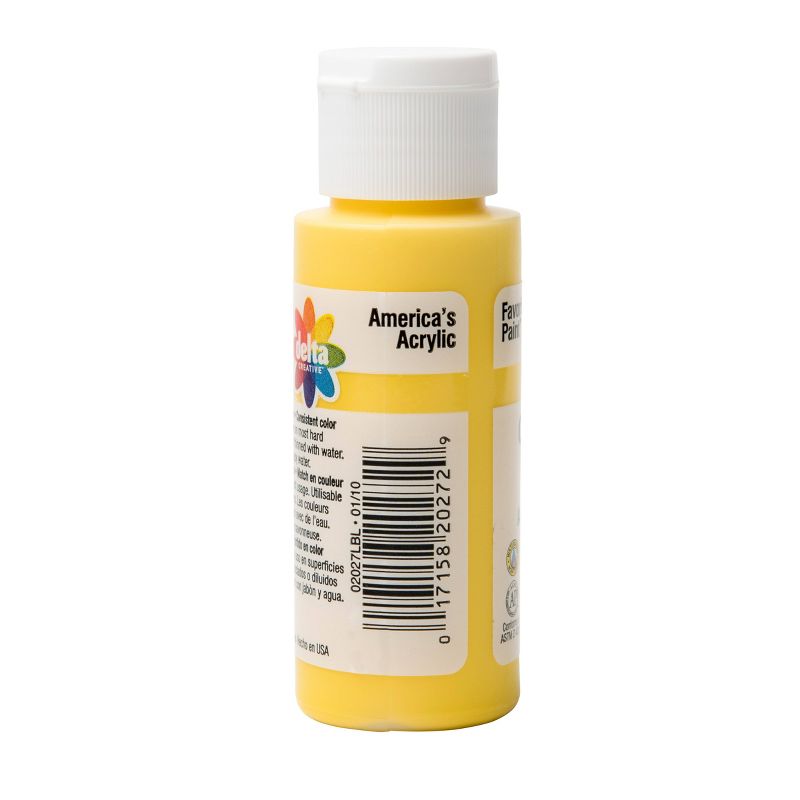 Delta Ceramcoat Acrylic Paint (2oz) - Bright Yellow