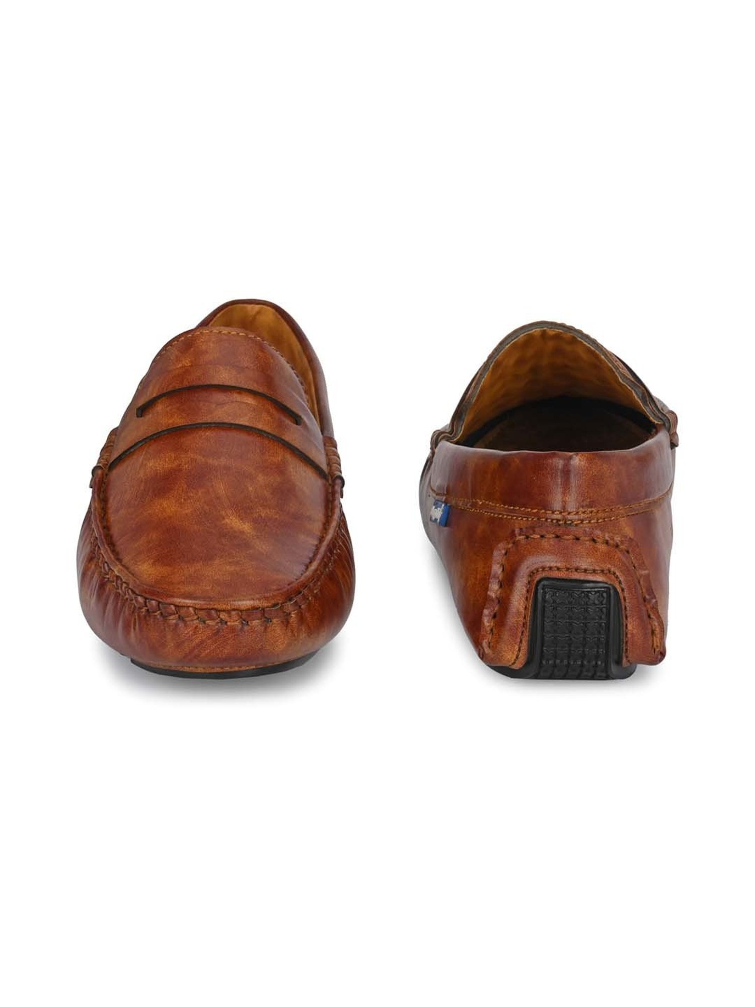 Eego Italy Men's Tan Casual Loafers