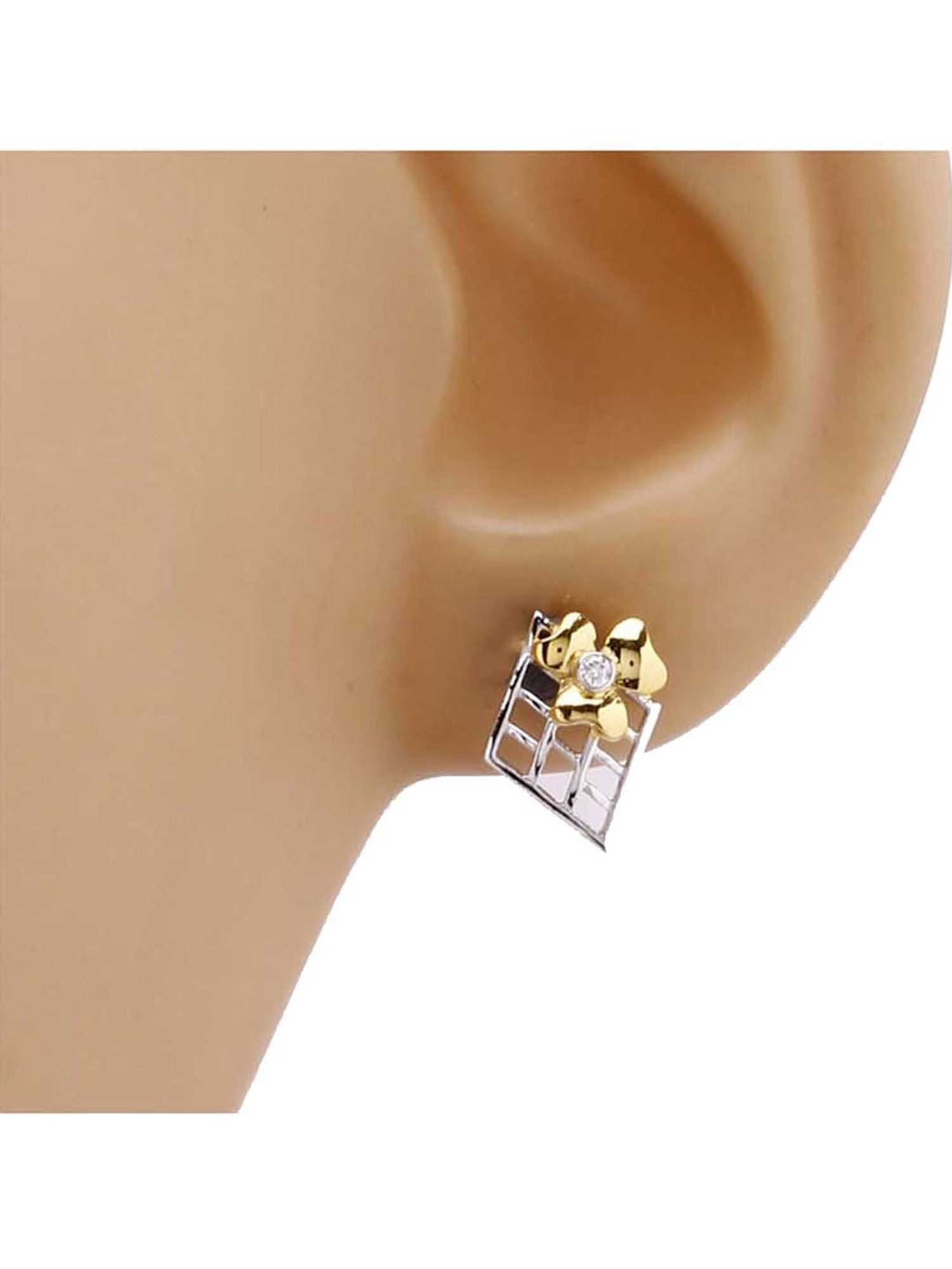Waman Hari Pethe Jewellers 18k Gold & Diamond Earrings for Women