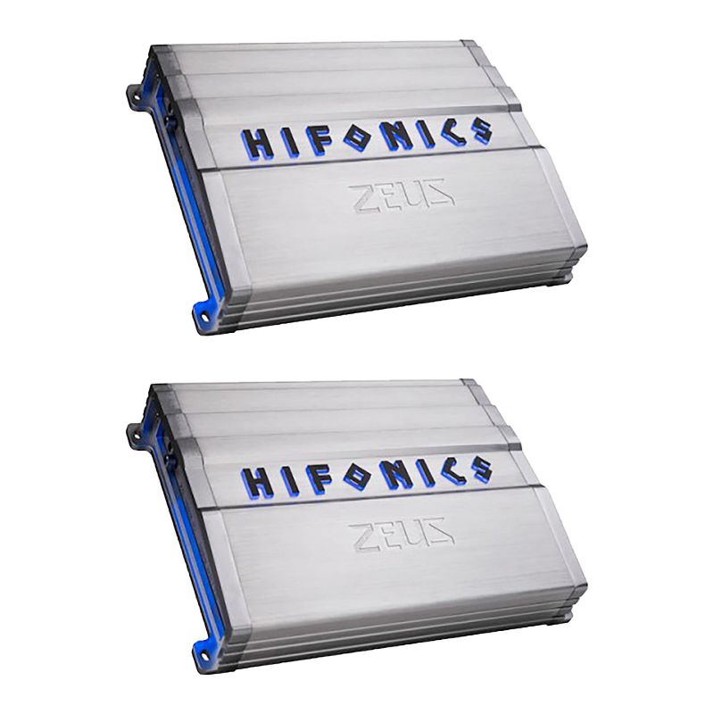 Hifonics ZG-1800.1D Brutus Gamma 1800W Max Class D Monoblock Car Audio Amplifier (2 Pack)