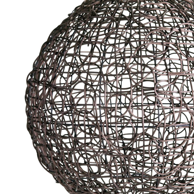 Hallty Round Pendant Shade Dark Brown - Southern Enterprises