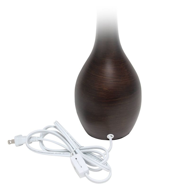 1 Light Restoration Tear Drop Table Lamp Espresso Brown - Simple Designs