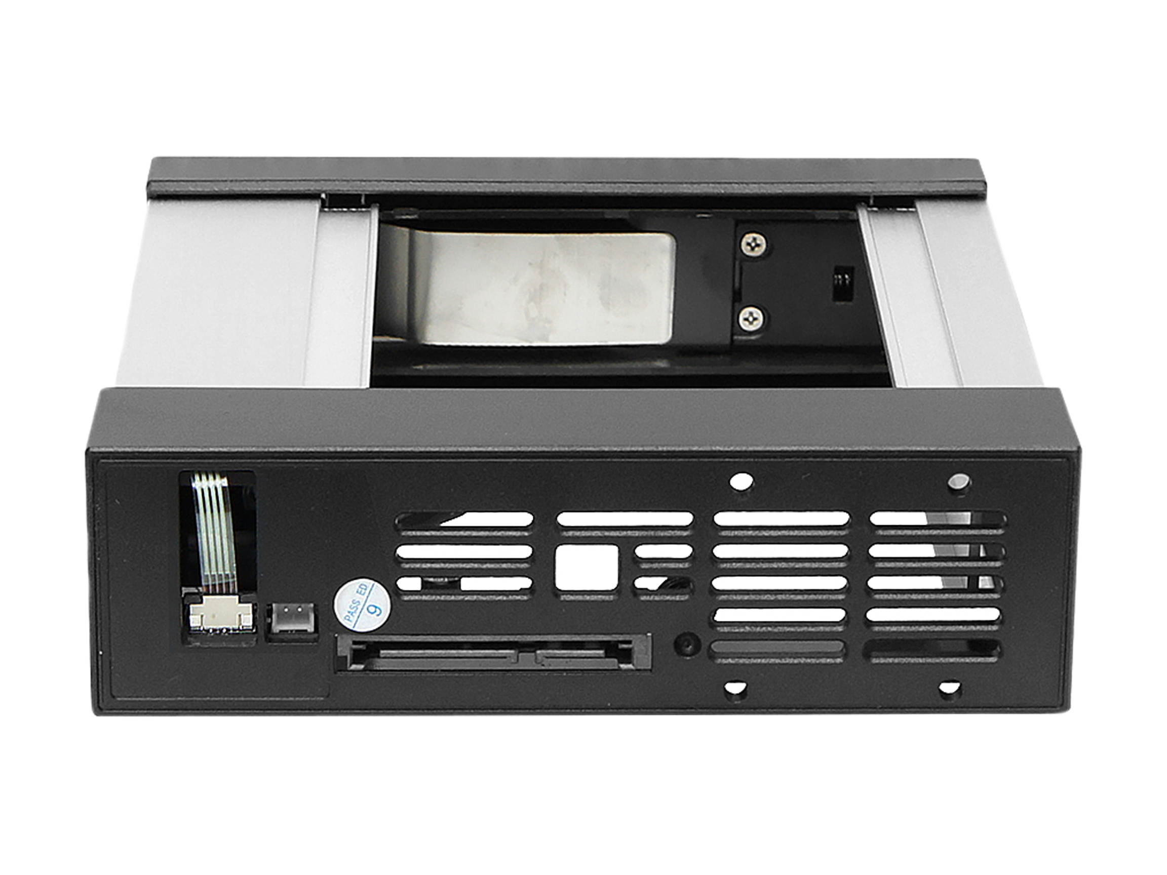 iStarUSA BPN-DE110P-BLACK Trayless 5.25" to 3.5" 12Gb/s HDD Hot-swap Rack with Independent HDD Power Switch