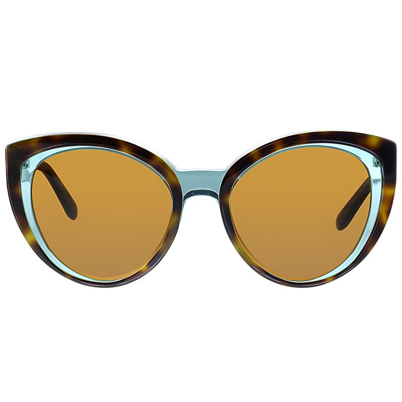 Salvatore Ferragamo SF 891S 220 Womens Cat-Eye Sunglasses Transparent Tortoise Green 53mm