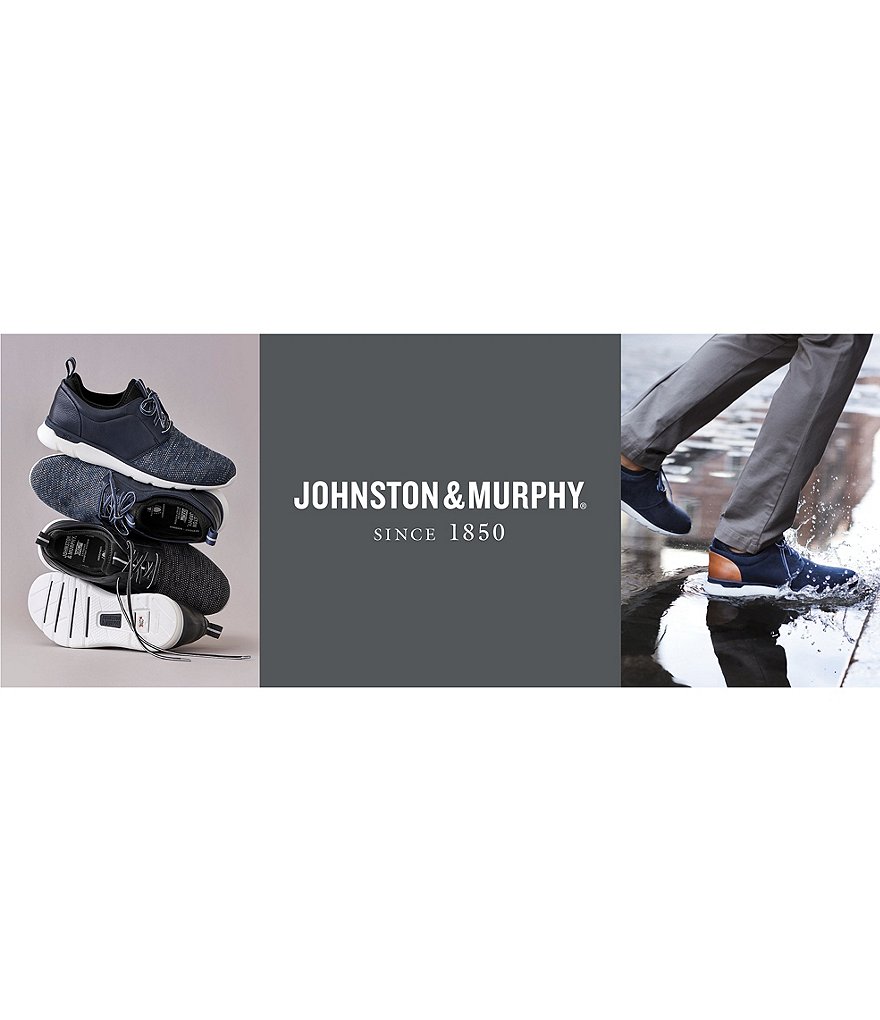 Johnston & Murphy Men's XC4 Prentiss Plain Toe Suede Waterproof Sneakers