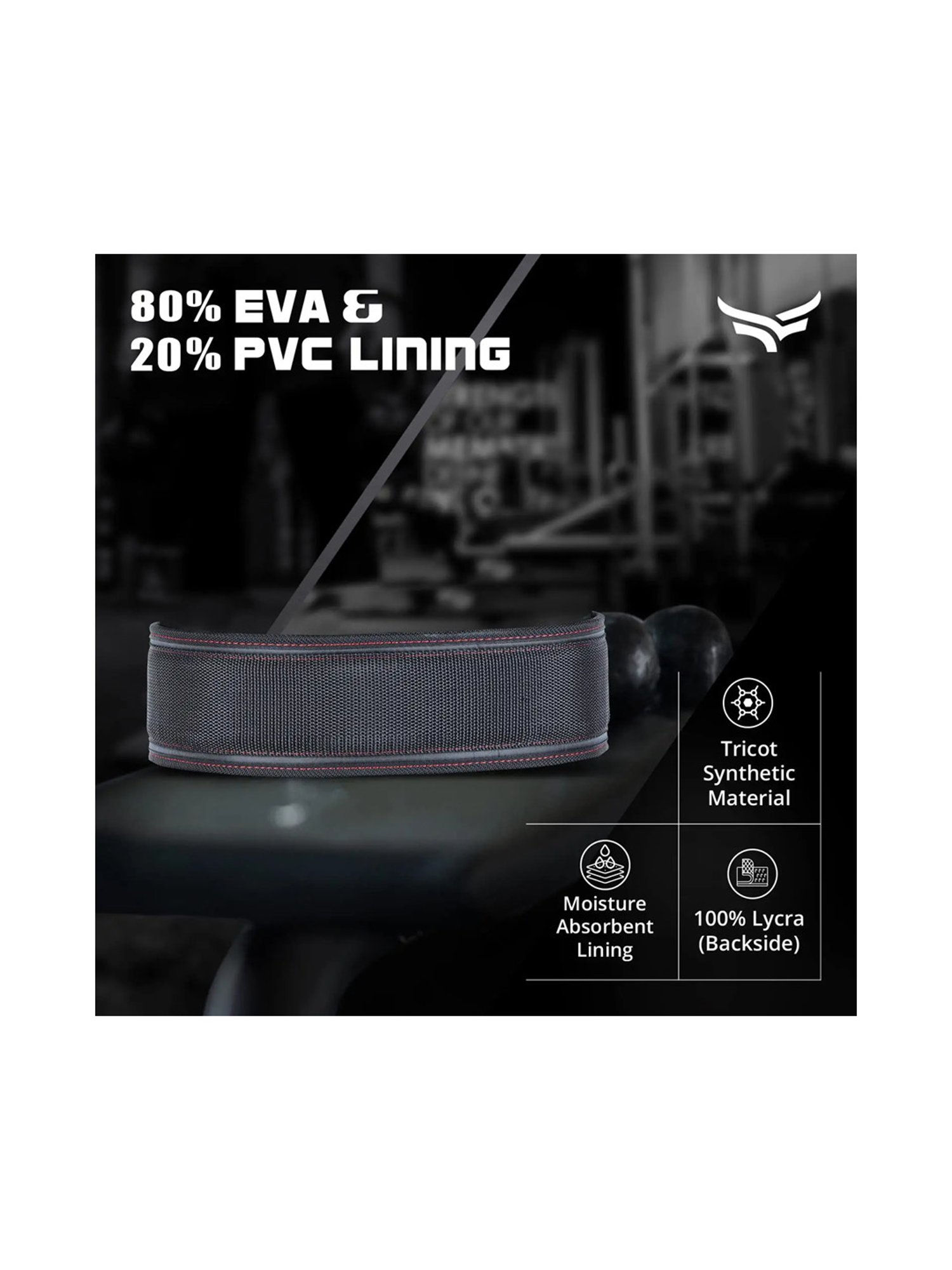 Xtrim 4 Inches Weight Lifting Belt (Black) Size - XL