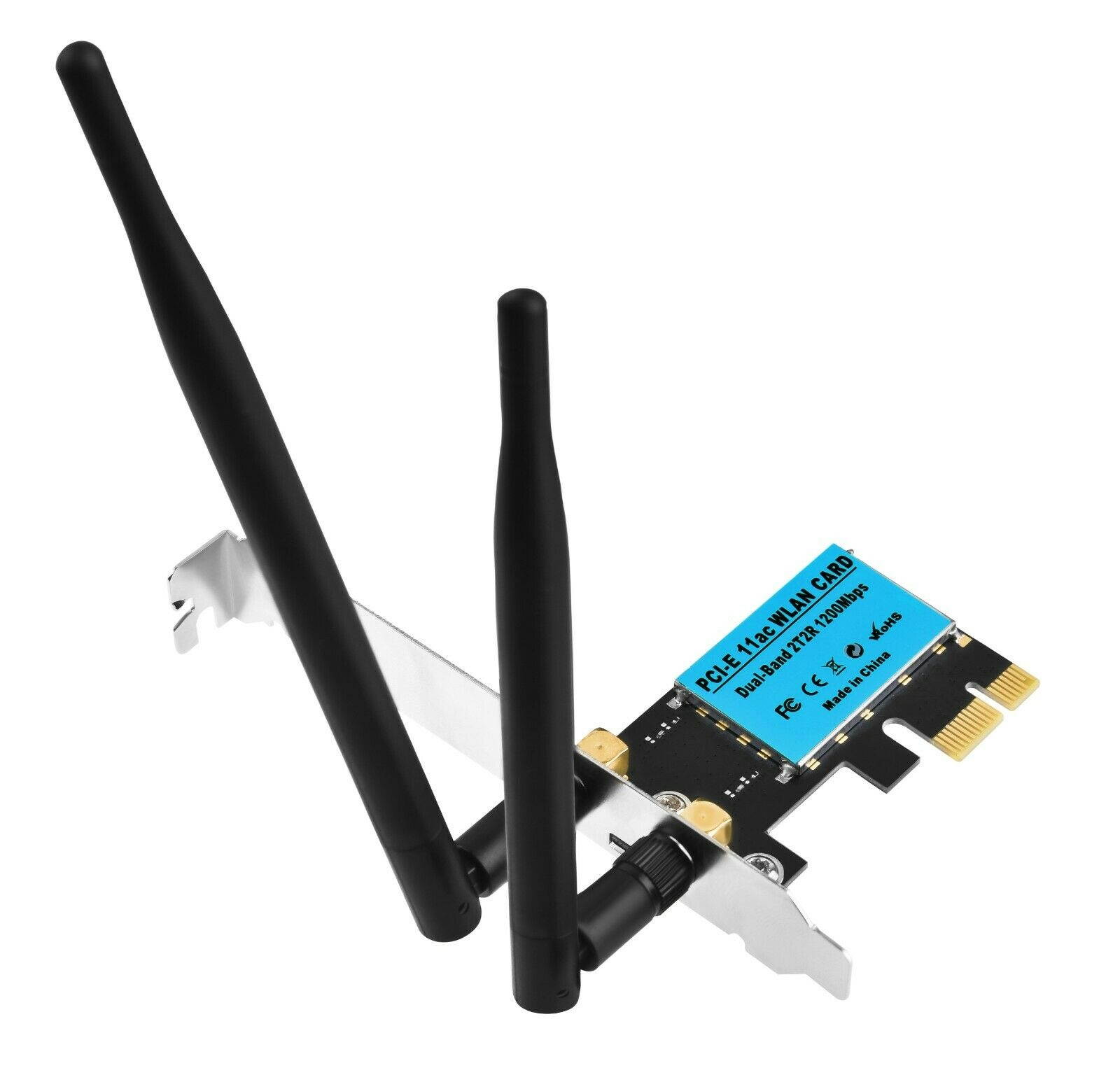 1200Mbps PCI-E Wireless WiFi Card 2.4G/5G Dual Band Network Adapter for Desktop