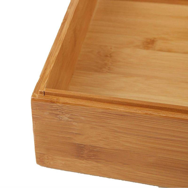 Mind Reader File Organizer Desktop Document Letter Tray, Eco-Friendly, Bamboo, Brown