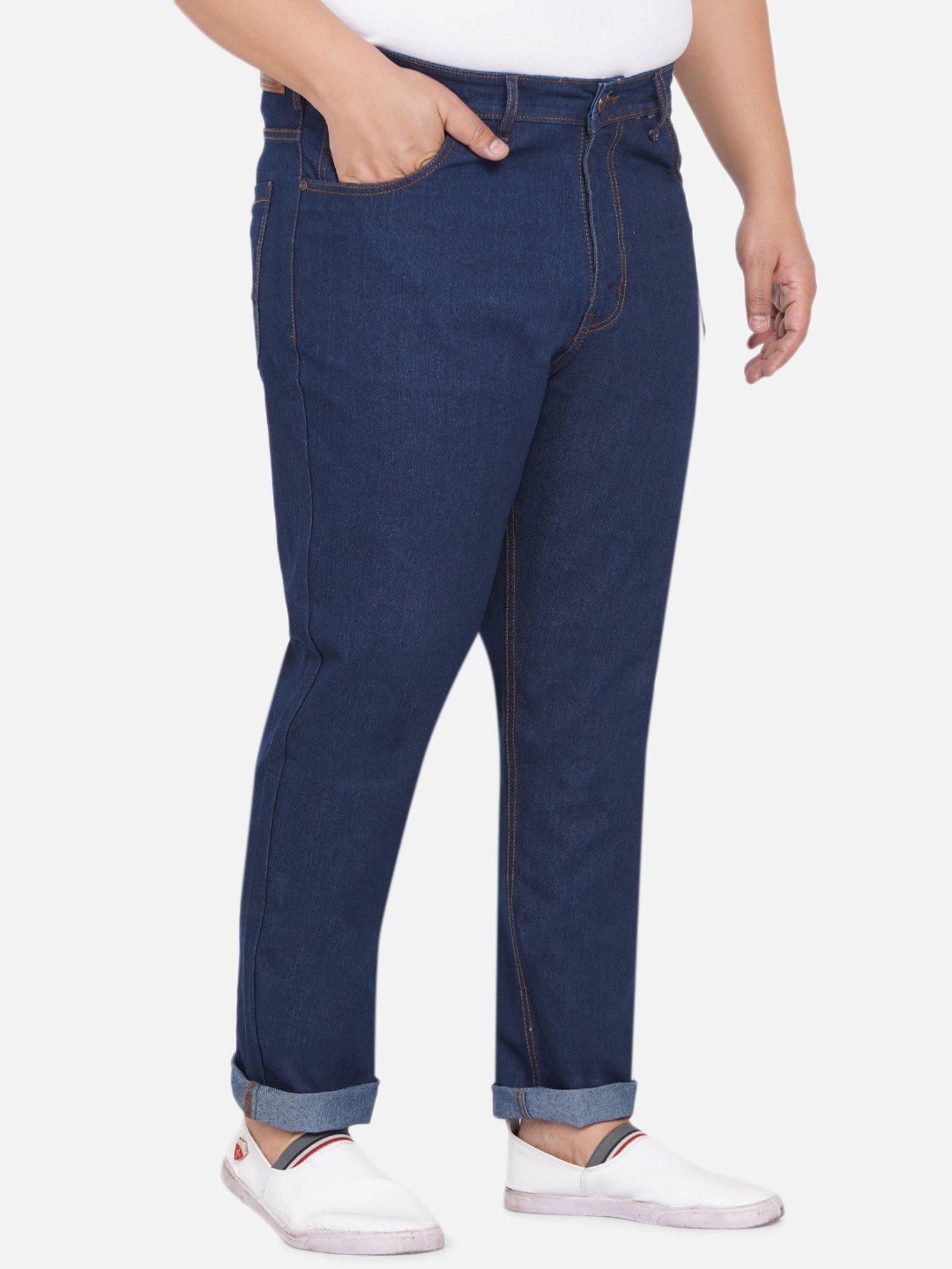 John Pride Blue Regular Fit Plus Size Jeans