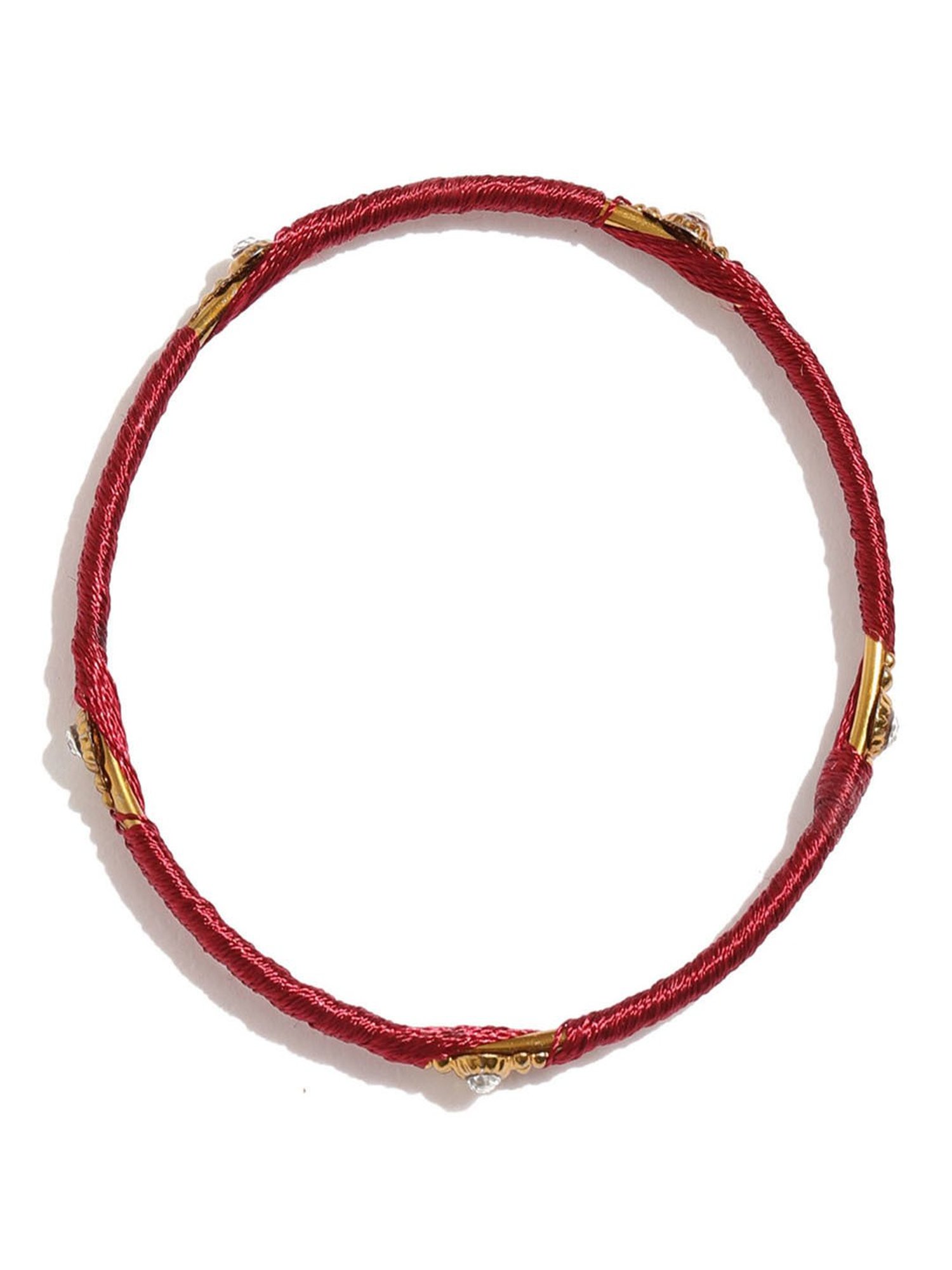 Bold by Priyaasi Trishul Rudraksh Silver-Plated Bracelet for Men