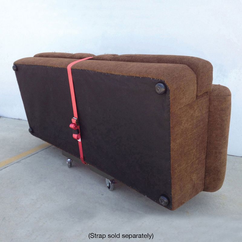 Snap Loc 1,500 lb Capacity Industrial Strength E Track Dolly Black, Heavy Duty 4 in Polyurethane Swivel Non Marking Caster Wheels