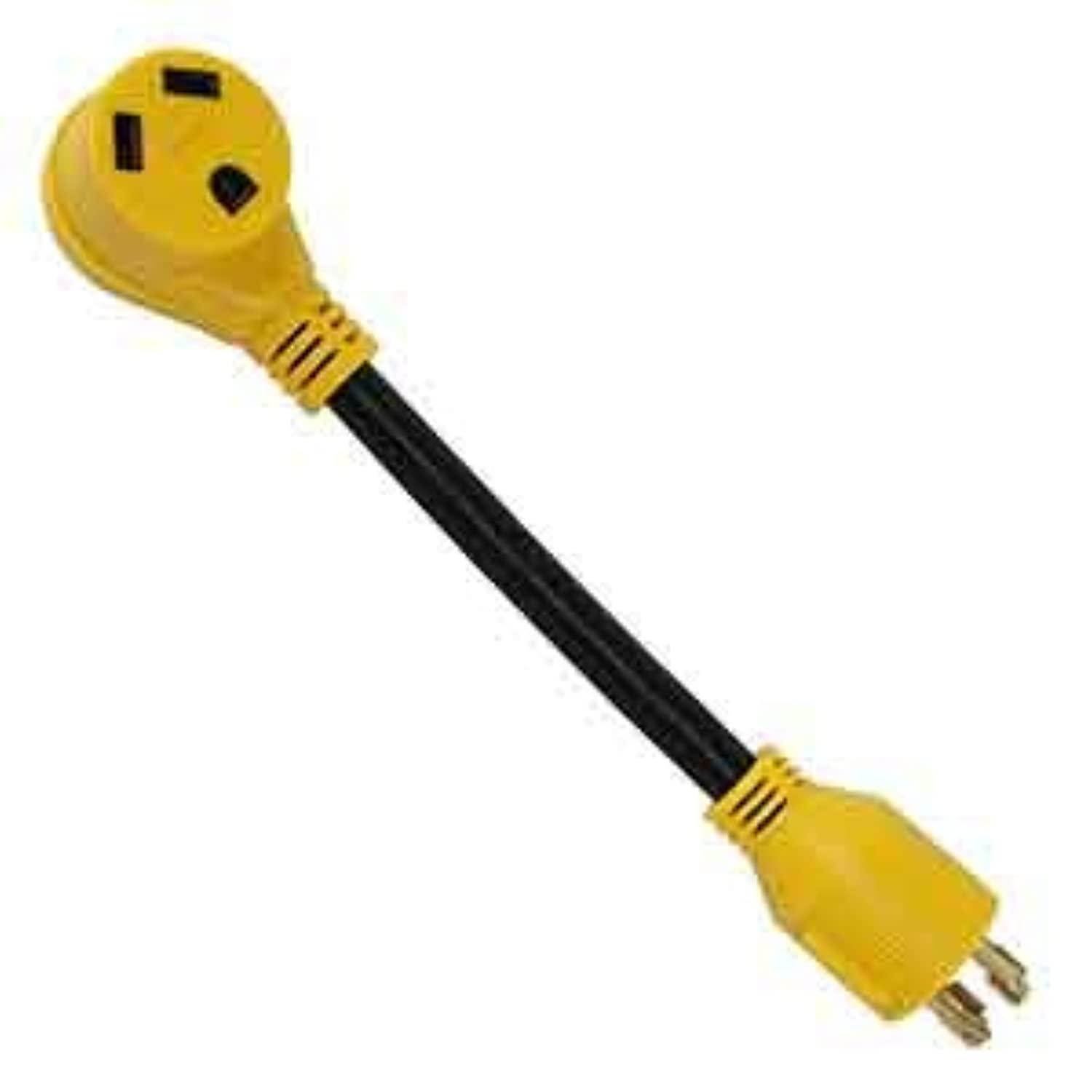 superior electric rva1539 generator 30 amp 4 pole nema l14-30p to rv 30 amp female nema tt-30r 12" 10awg/3 cord