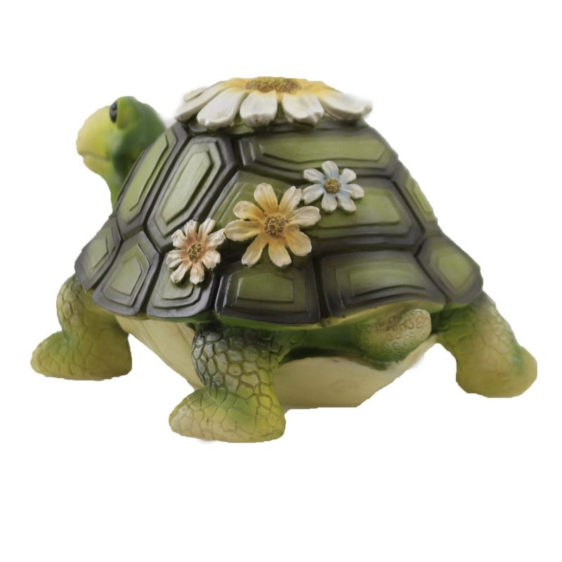 Home & Garden 4.75" Turtle Statue Garden Summer Decor Roman, Inc  -  Outdoor Sculptures And Statues
