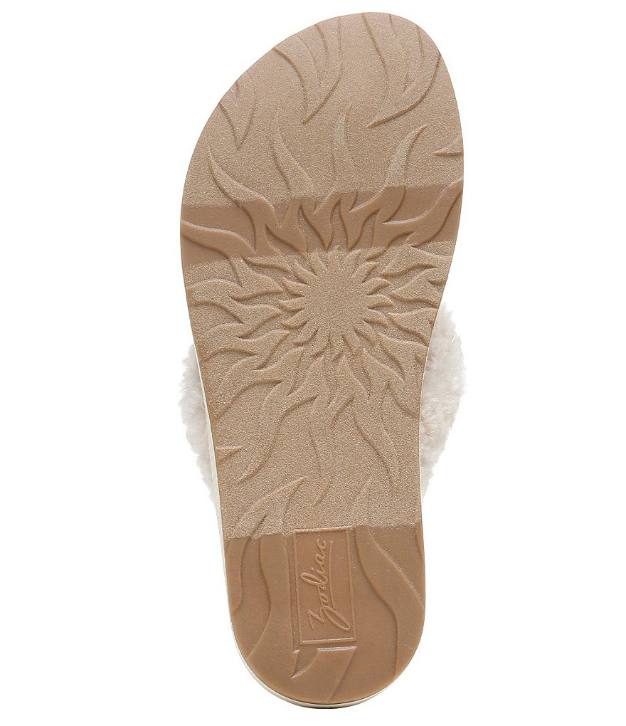 Zodiac Sunny Faux-Shearling Flip Flops