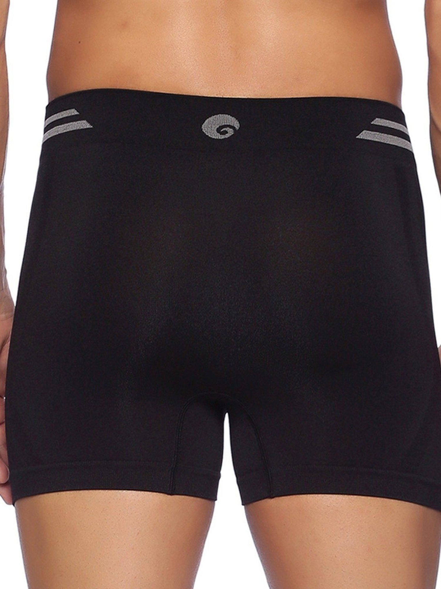 Omtex Men's Athletic Seamless Short Stretchable (Black) Size - S