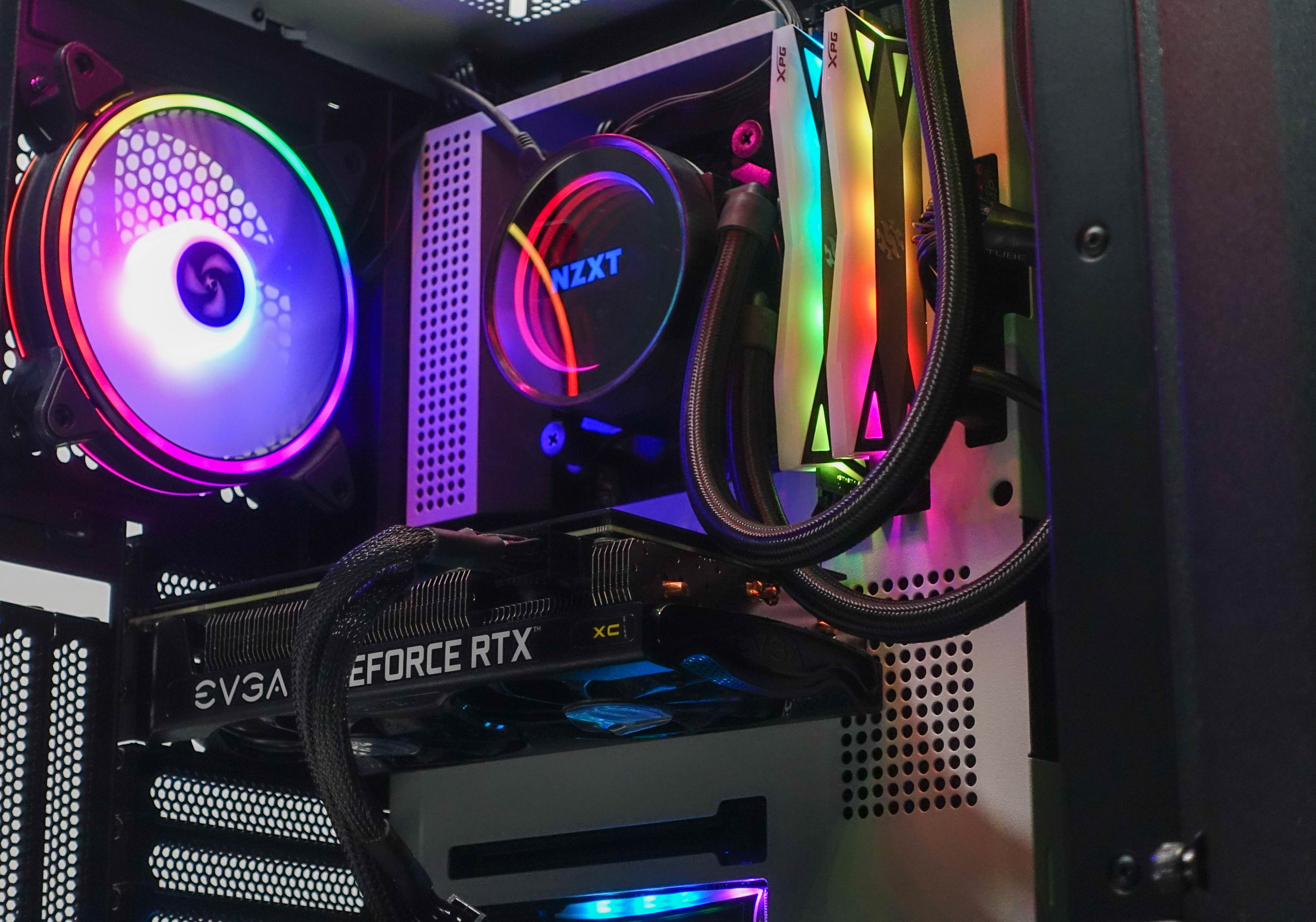 Custom Gaming Desktop PC - Intel i7-10700K 3.8GHz - GeForce RTX 3060 12GB - 16GB DDR4 RAM - 1TB NVME M.2 SSD (Solid State Drive) - 750w 80+ Bronze PSU - Wi-Fi