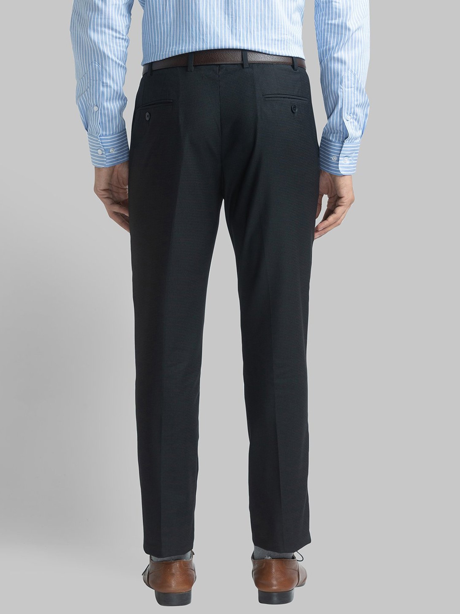 Park Avenue Black  Super Slim Fit Trousers